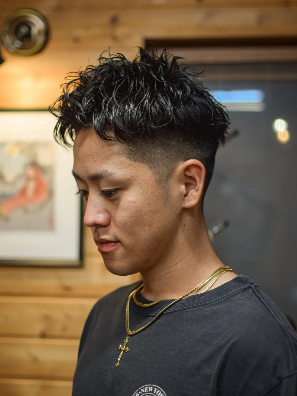 スパイキーショートパーマ💇