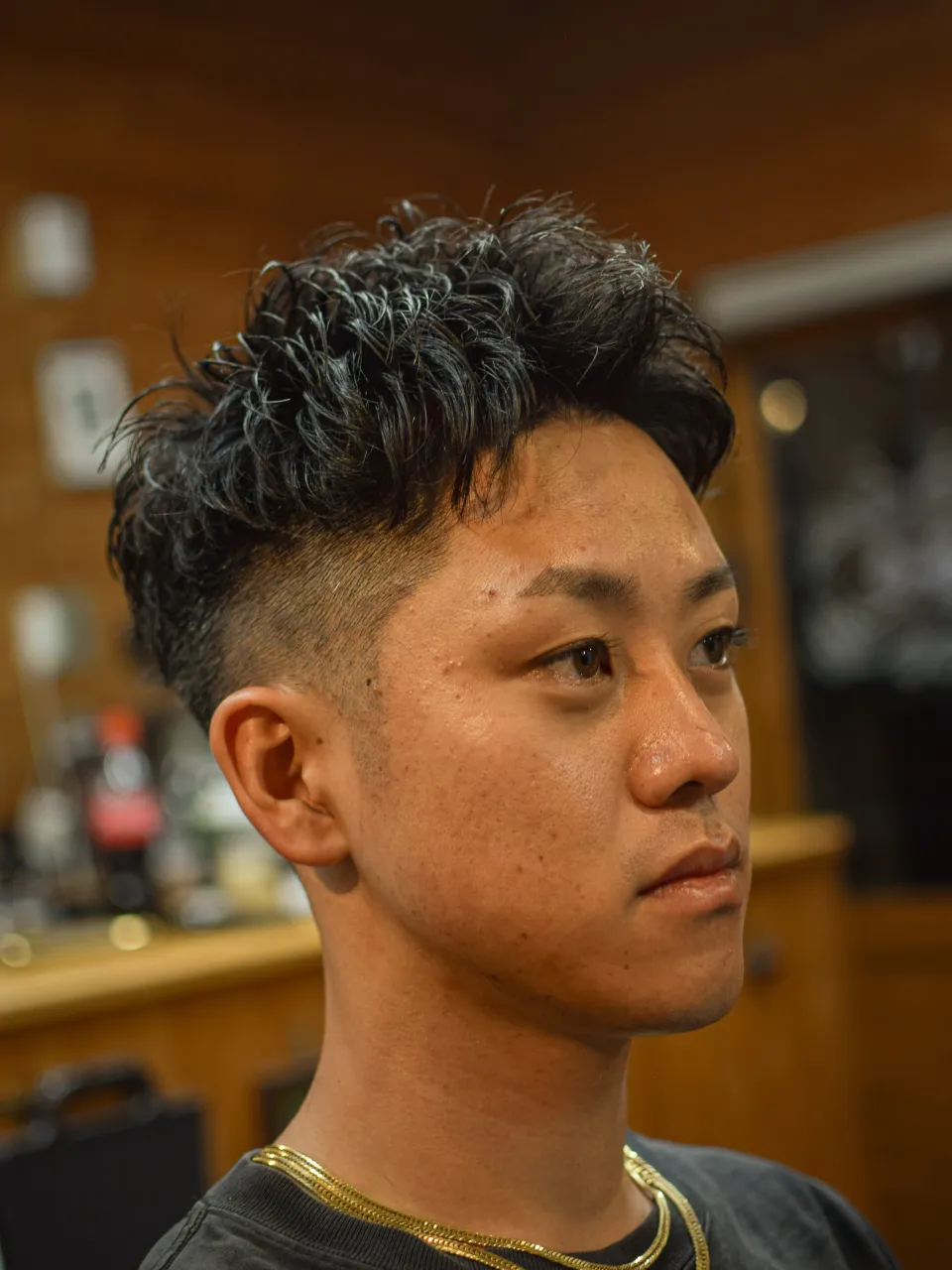 スパイキーショートパーマ💇