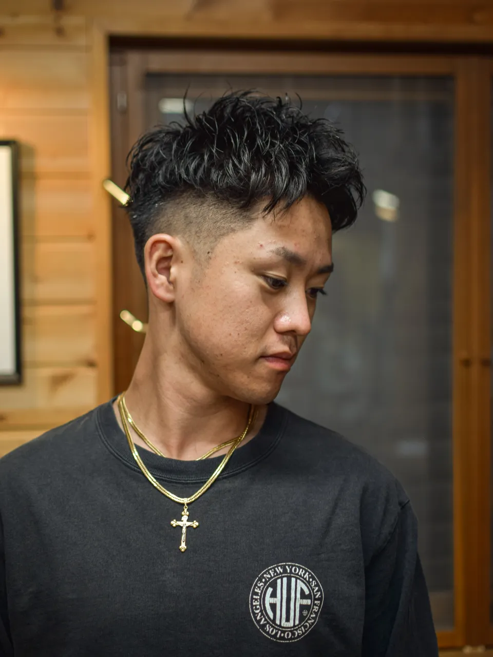 スパイキーショートパーマ💇